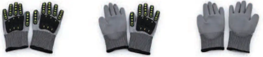 TPR GLOVES – HPPE WITH TPR & PU COATED ON PALM KMSG801TPR