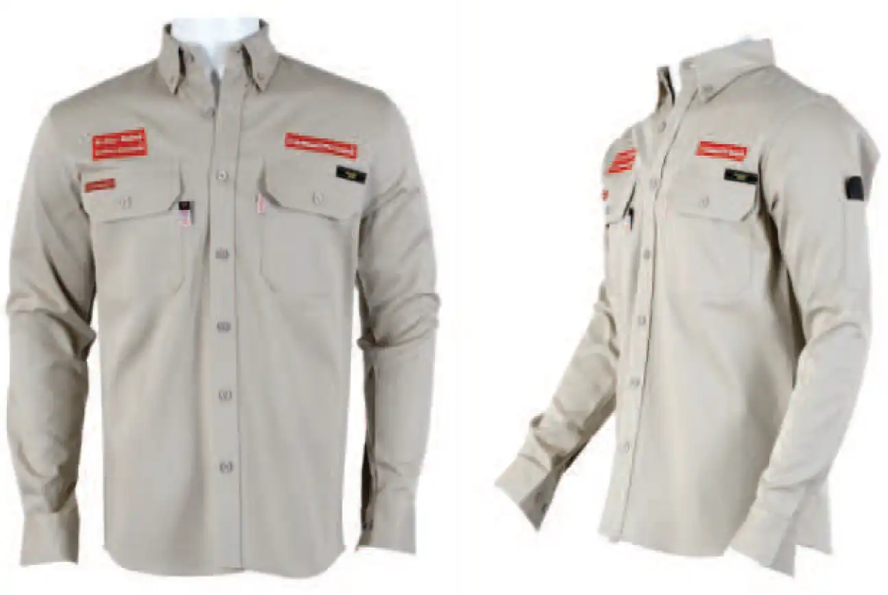 FIRE RETARDANT SHIRT HRC2, 12 CAL / CAT-2 / E-ARC RATED KMFR450P