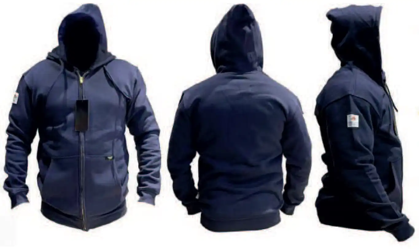 FIRE RETARDANT ZIP UP HOODI HRC2, 22 CAL / CAT-2 KMFR700P